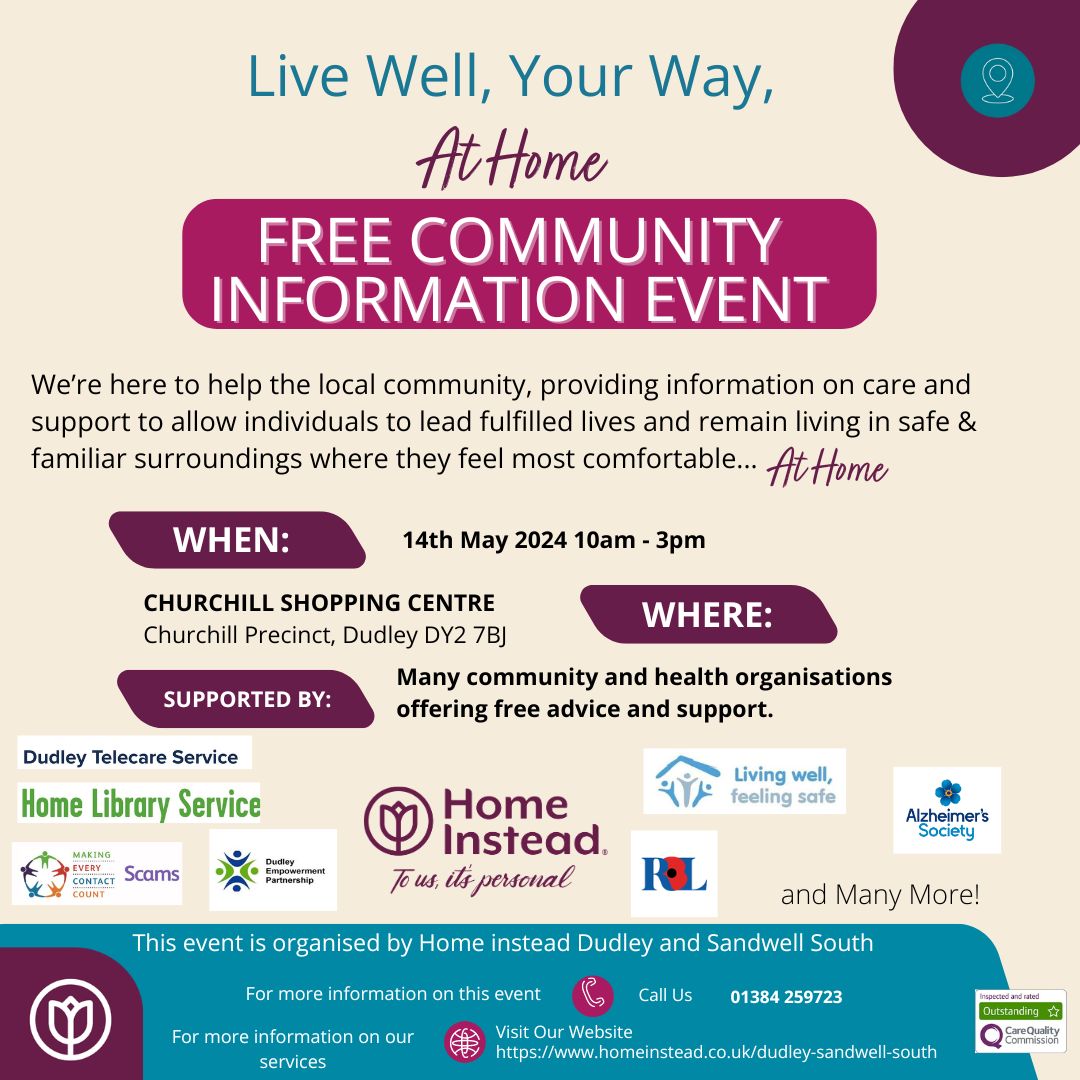 Churchill Shopping Centre - Live Well, Your Way at Home, Community Information Event